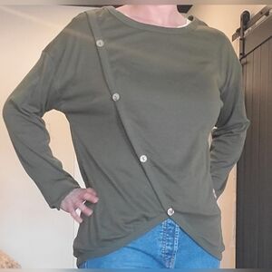 Olive Green Sweater-Large